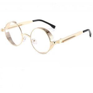 Кръгли прозрачни очила с пружини