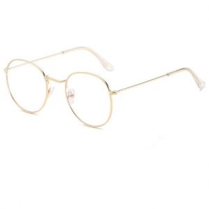 Очила с прозрачни стъкла бял силикон