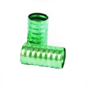 Пръстени за плитки зелени цилиндри 15 милиметра