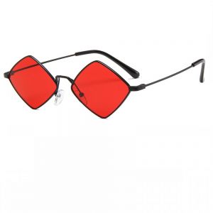 Червени очила ромбоид