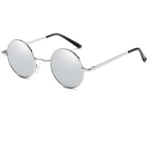 Кръгли очила сребърни огледални
