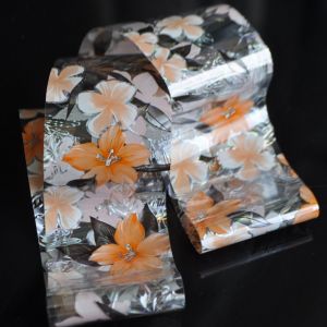 Стикер - Оранжави цветя