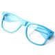 Очила със сини рамки
