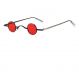 Червени кръгли слънчеви очила с мини стъкла