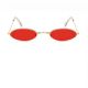 Червени овални очила