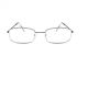 Правоъгълни прозрачни очила сребърни рамки