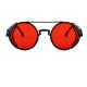 Червени кръгли очила с пружини на рамките