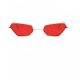 Червени ъгловати очила