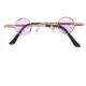 Уникални очила кръгли лилави малки стъкла