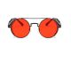 Унисекс кръгли очила червени стъкла