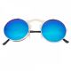 Огледални сини очила с капаци