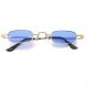 Очила сини издължени стъкла
