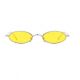 Овални светло жълти очила