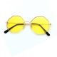 Осмоъгълни жълти очила